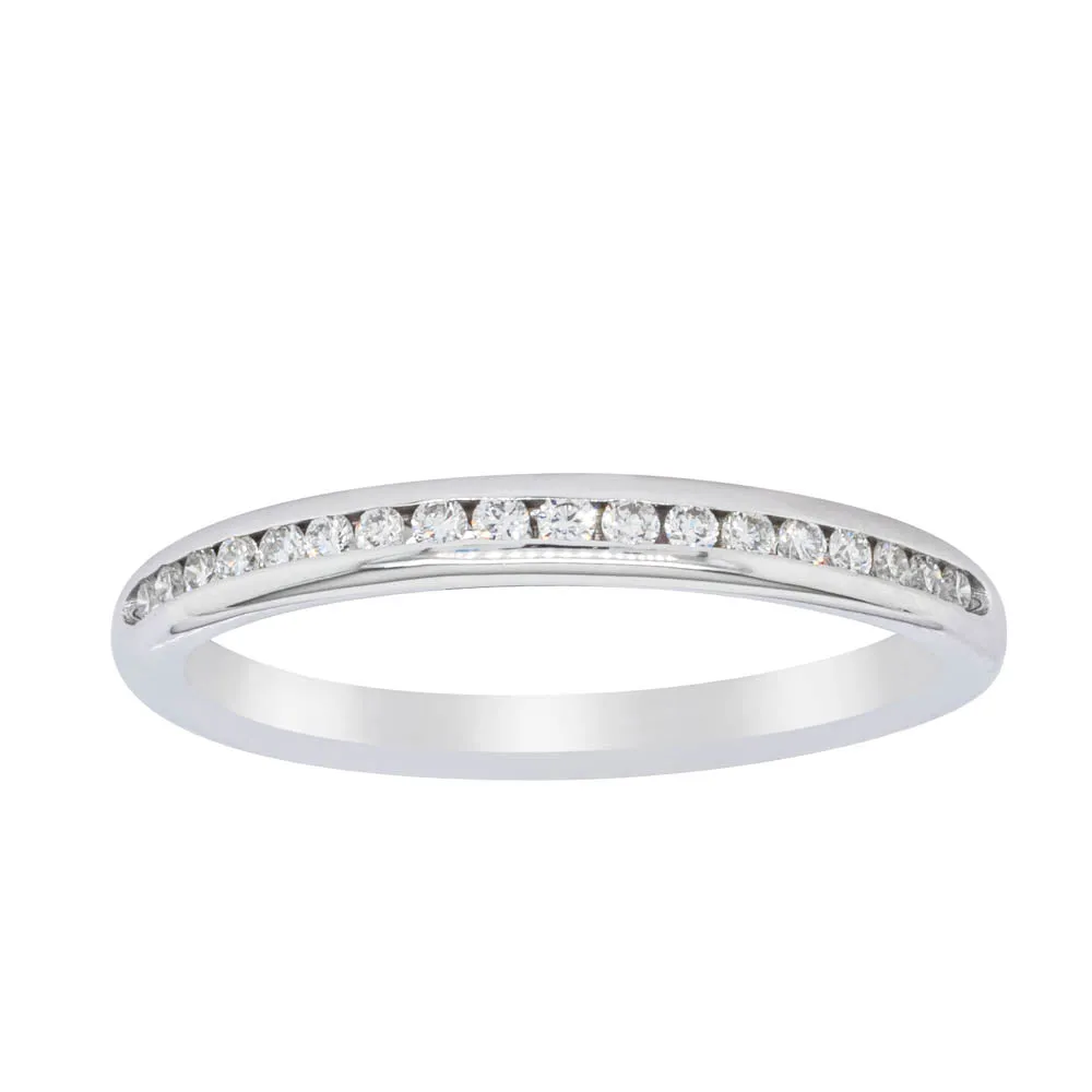 14ct White Gold Diamond Vida Band