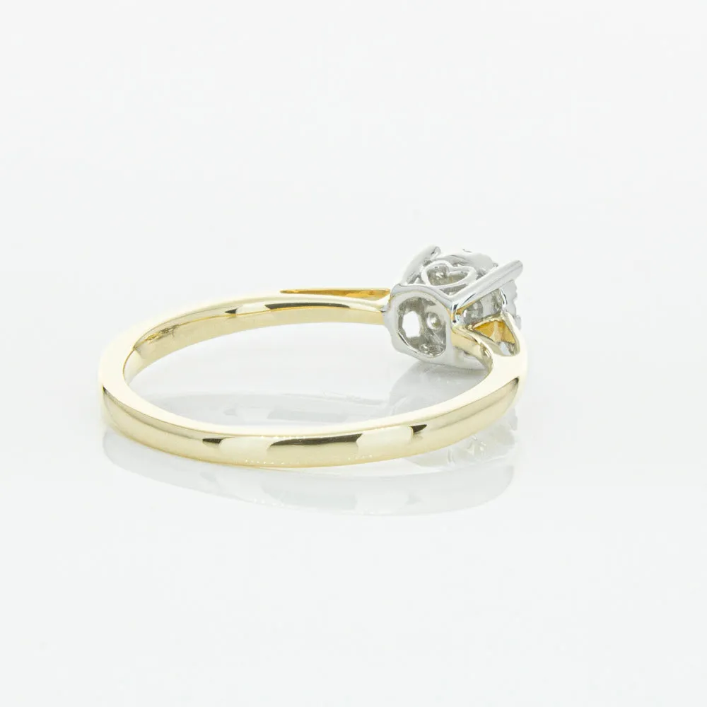14ct Yellow Gold Diamond Coronet Ring