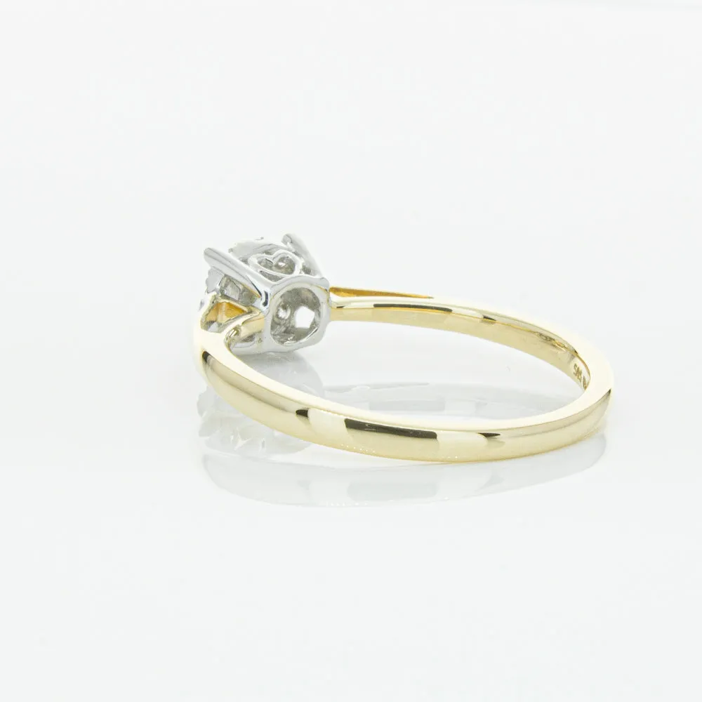 14ct Yellow Gold Diamond Coronet Ring
