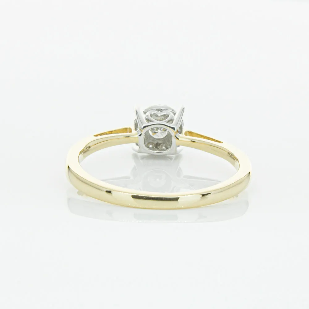 14ct Yellow Gold Diamond Coronet Ring