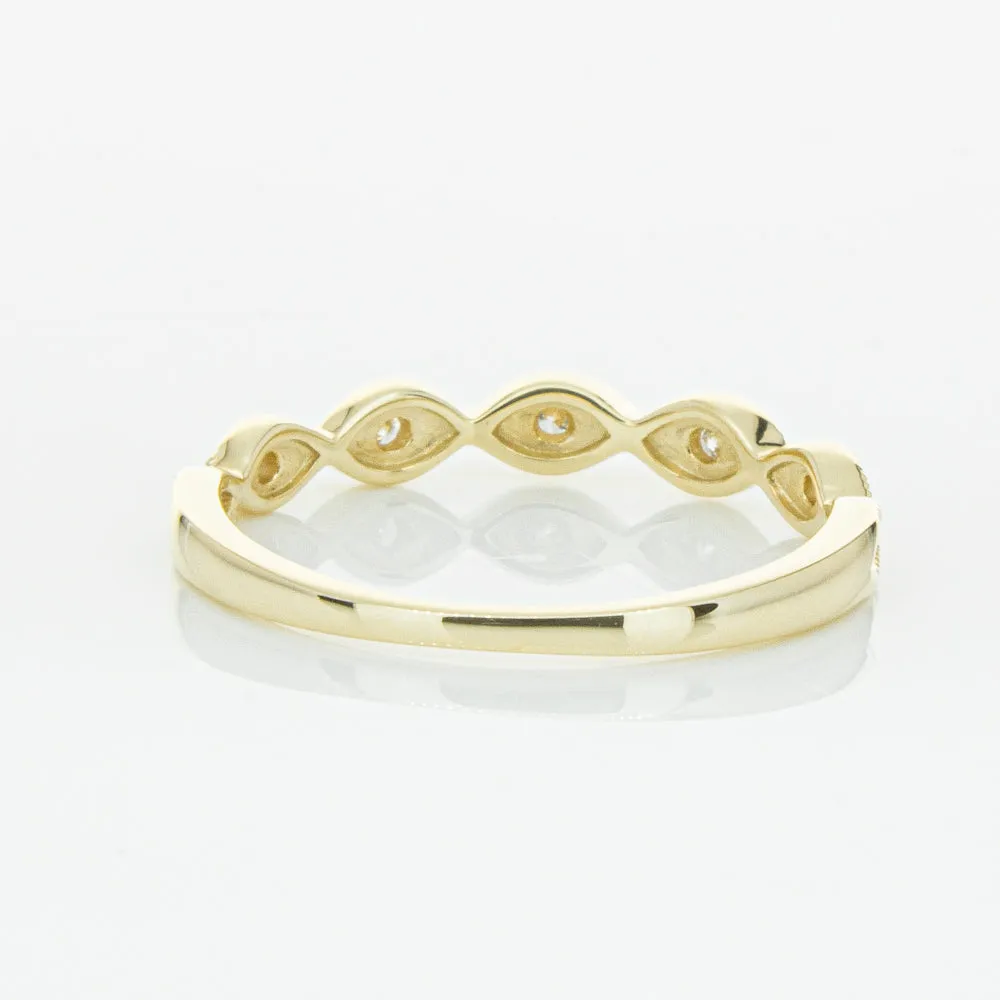 14ct Yellow Gold Diamond Rapunzel Band