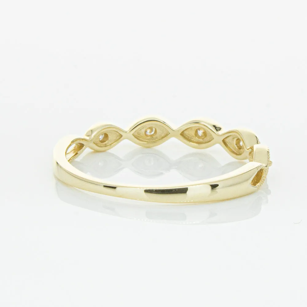 14ct Yellow Gold Diamond Rapunzel Band