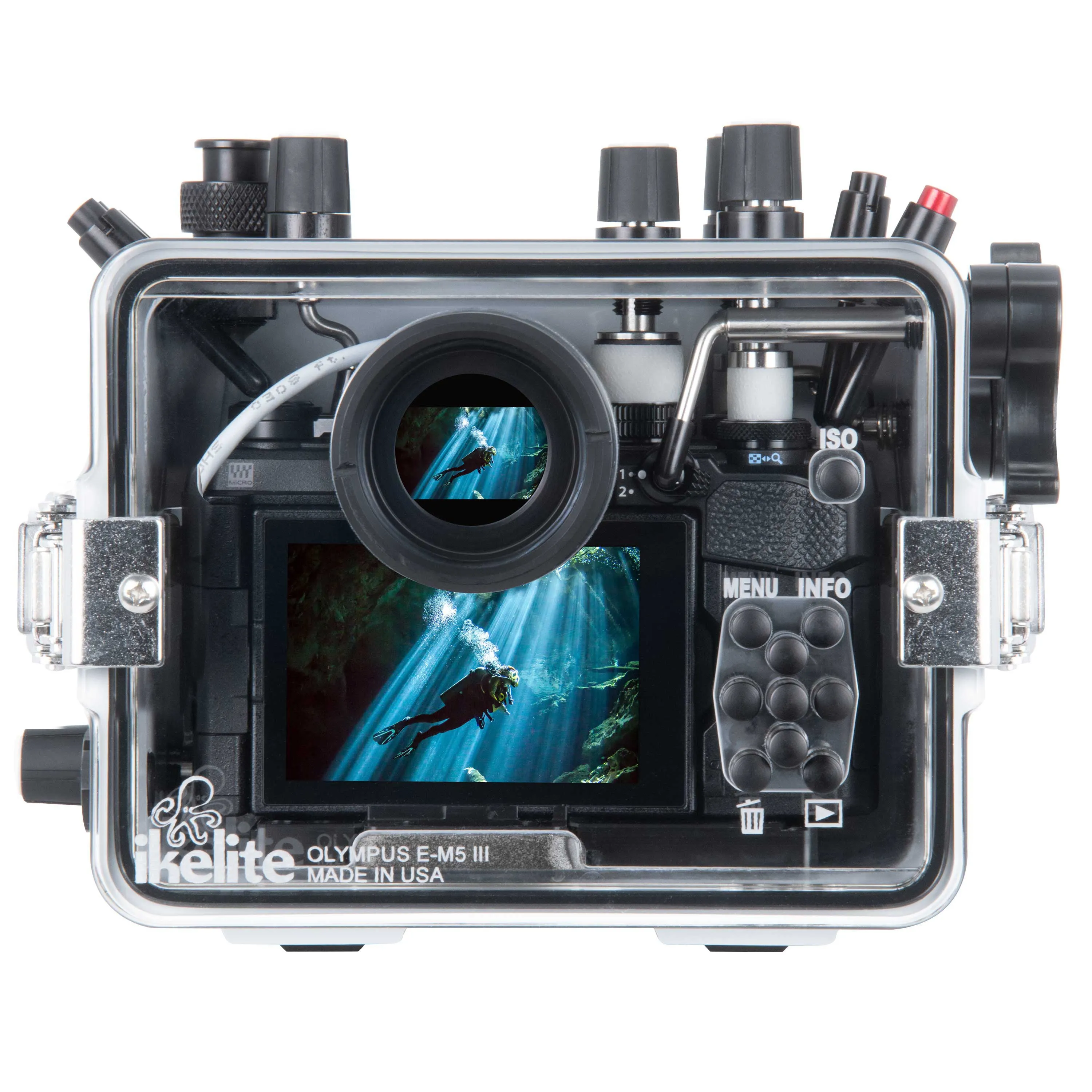 200DLM/A Underwater Housing for OM System OM-5 and Olympus OM-D E-M5 III Mirrorless Cameras