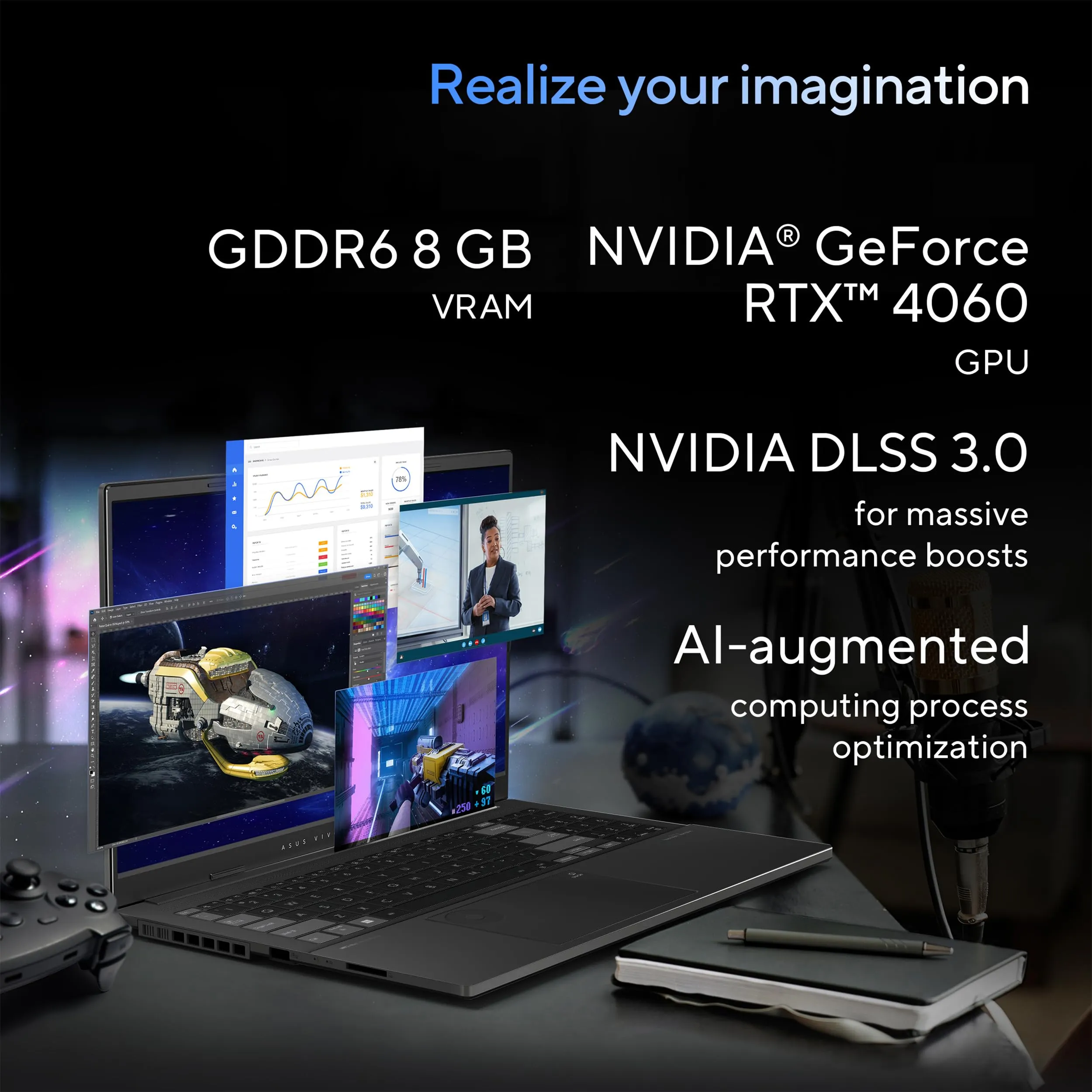ASUS Vivobook Pro 15 OLED (2024), AI ready, 15.6” 3K.