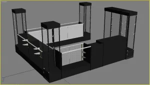 Black Tower Display Case MM-SC-WL18BK