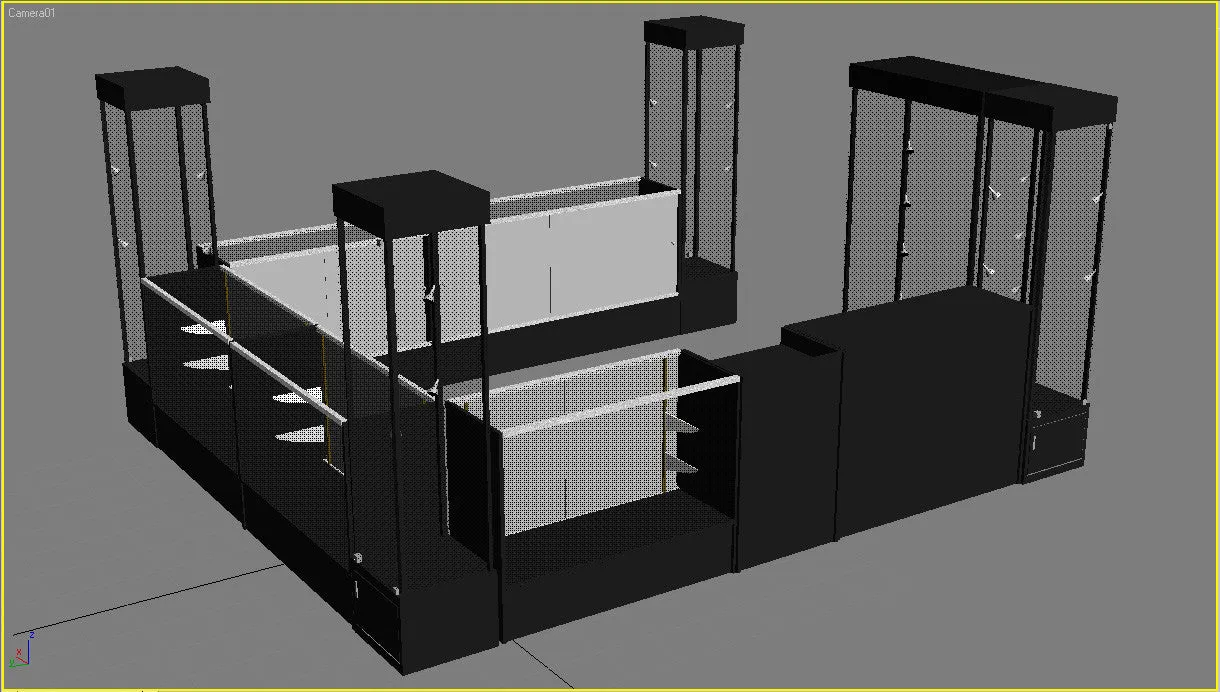 Black Tower Display Case MM-SC-WL18BK