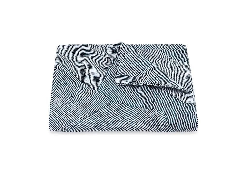 Burnett Navy Blue Bedding by Matouk | Schumacher