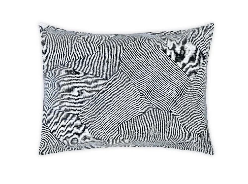 Burnett Navy Blue Bedding by Matouk | Schumacher