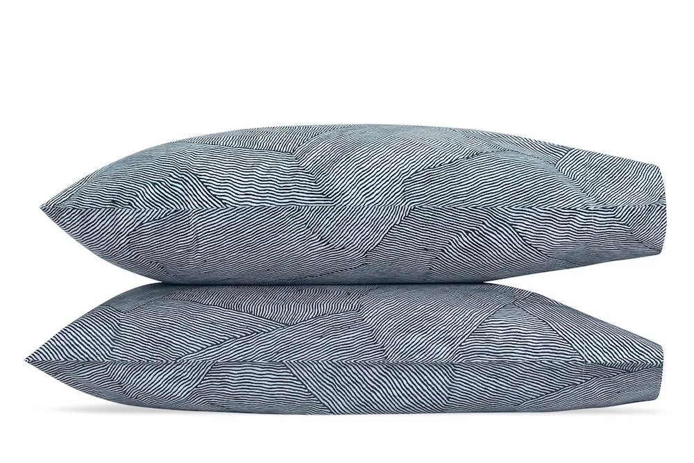 Burnett Navy Blue Bedding by Matouk | Schumacher