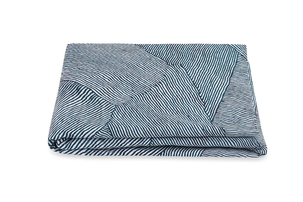 Burnett Navy Blue Bedding by Matouk | Schumacher