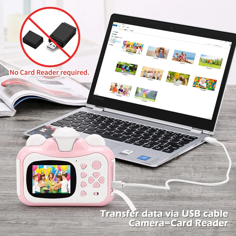 Child Instant Print Camera Kids Printing Camera for Children Digital Camera Photo Toys
