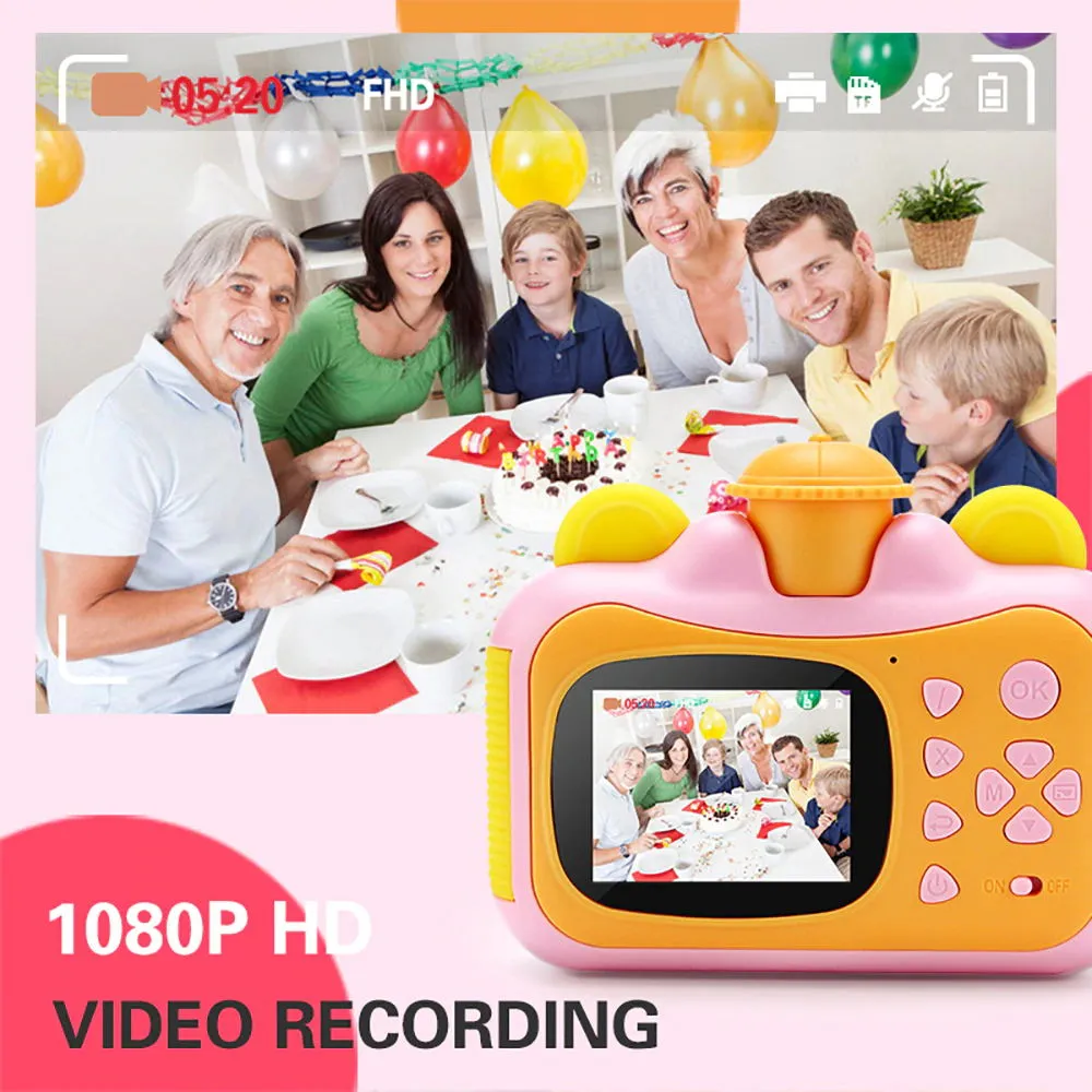 Child Instant Print Camera Kids Printing Camera for Children Digital Camera Photo Toys