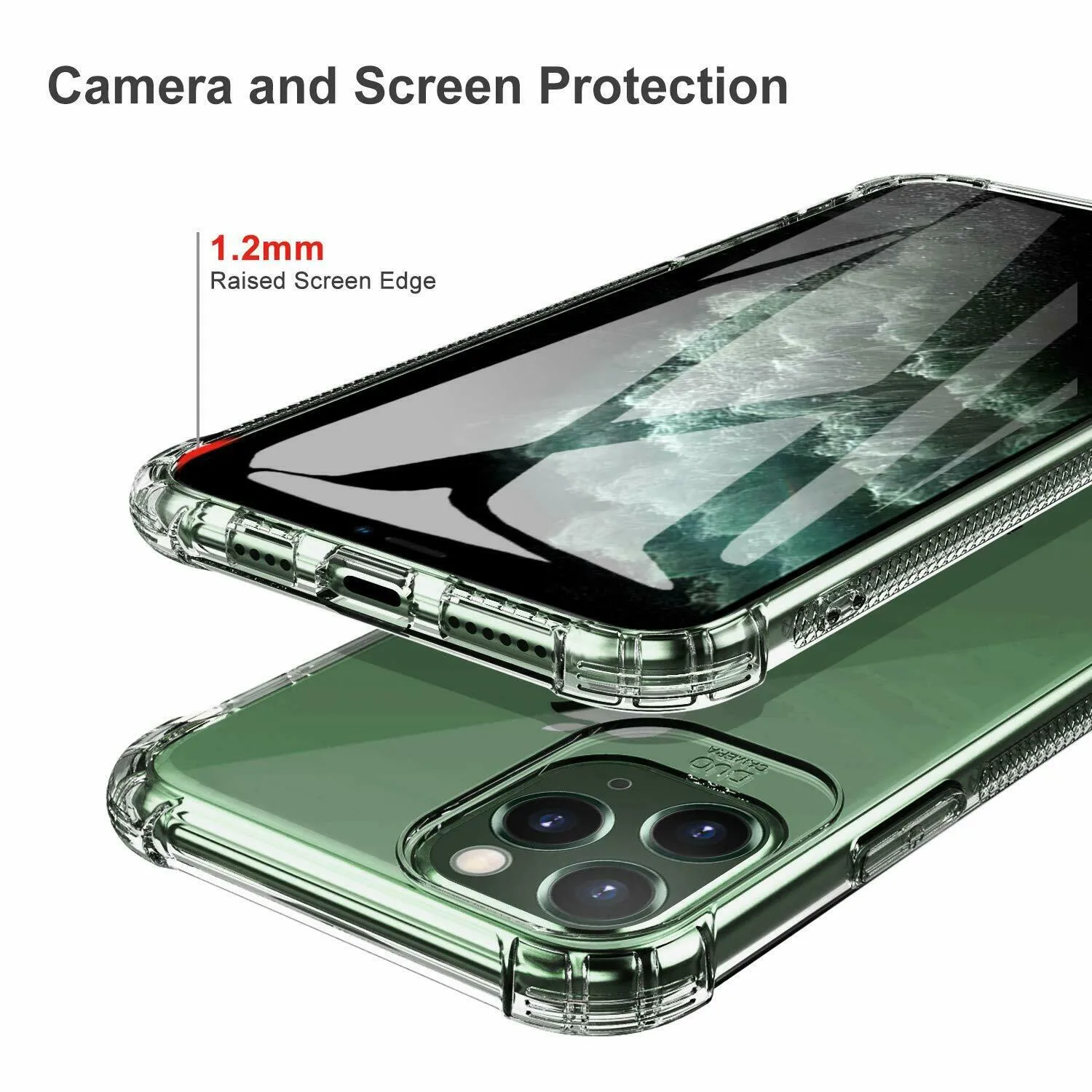CLEAR Case For iPhone 11 Pro Max Max XR X XS Max Cover Silicone Shockproof TOUGH