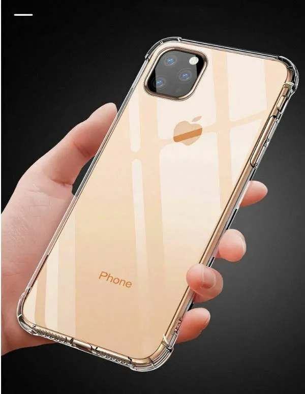CLEAR Case For iPhone 11 Pro Max Max XR X XS Max Cover Silicone Shockproof TOUGH