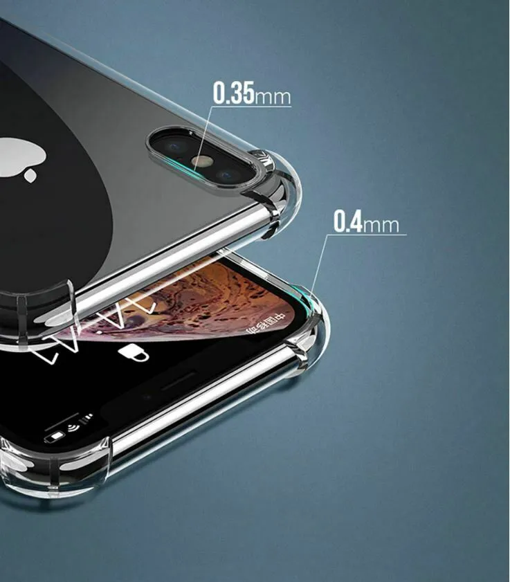 CLEAR Case For iPhone 11 Pro Max Max XR X XS Max Cover Silicone Shockproof TOUGH