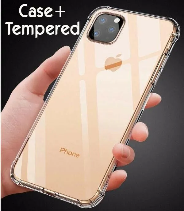 CLEAR Case For iPhone 11 Pro Max Max XR X XS Max Cover Silicone Shockproof TOUGH