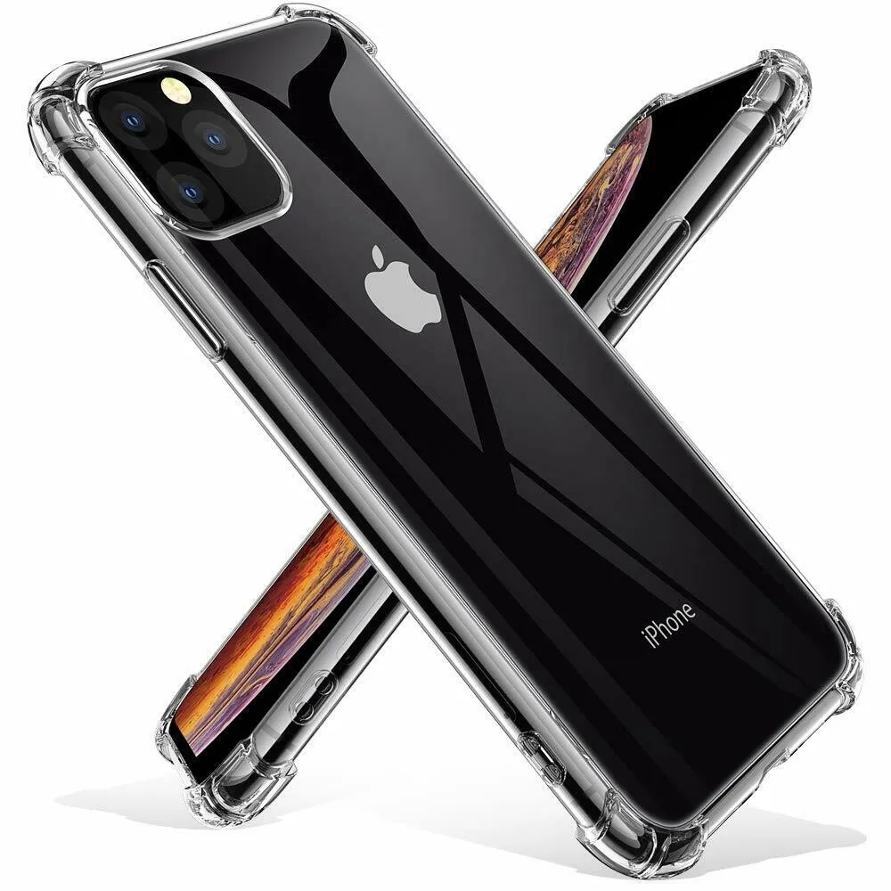 CLEAR Case For iPhone 11 Pro Max Max XR X XS Max Cover Silicone Shockproof TOUGH