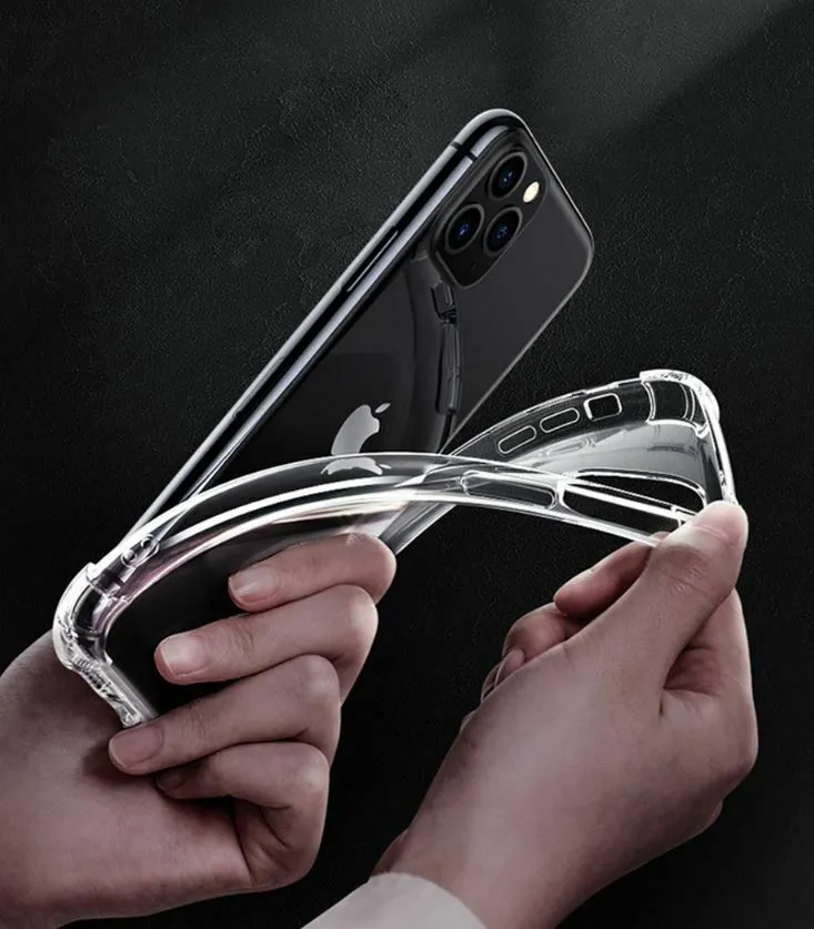 CLEAR Case For iPhone 11 Pro Max Max XR X XS Max Cover Silicone Shockproof TOUGH