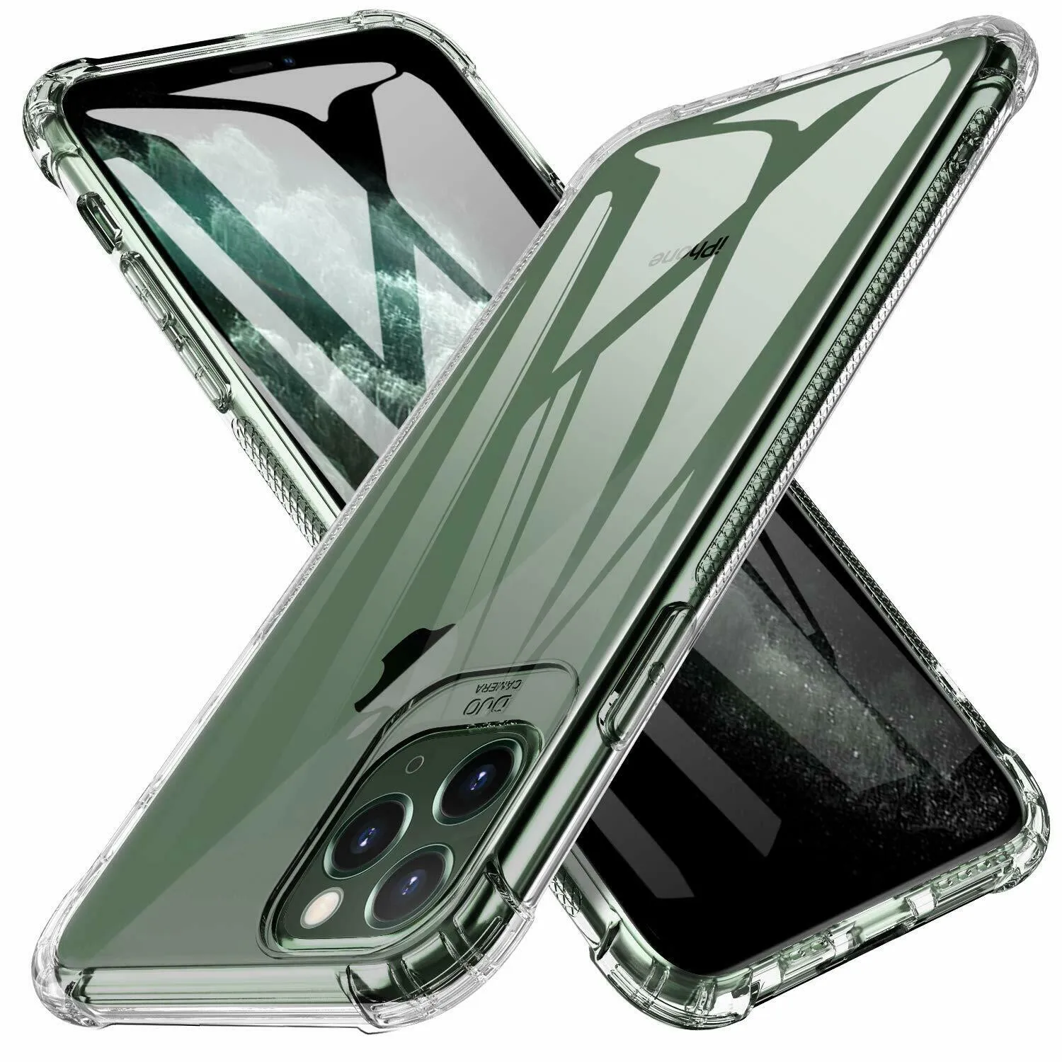 CLEAR Case For iPhone 11 Pro Max Max XR X XS Max Cover Silicone Shockproof TOUGH