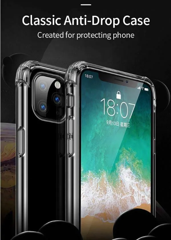 CLEAR Case For iPhone 11 Pro Max Max XR X XS Max Cover Silicone Shockproof TOUGH