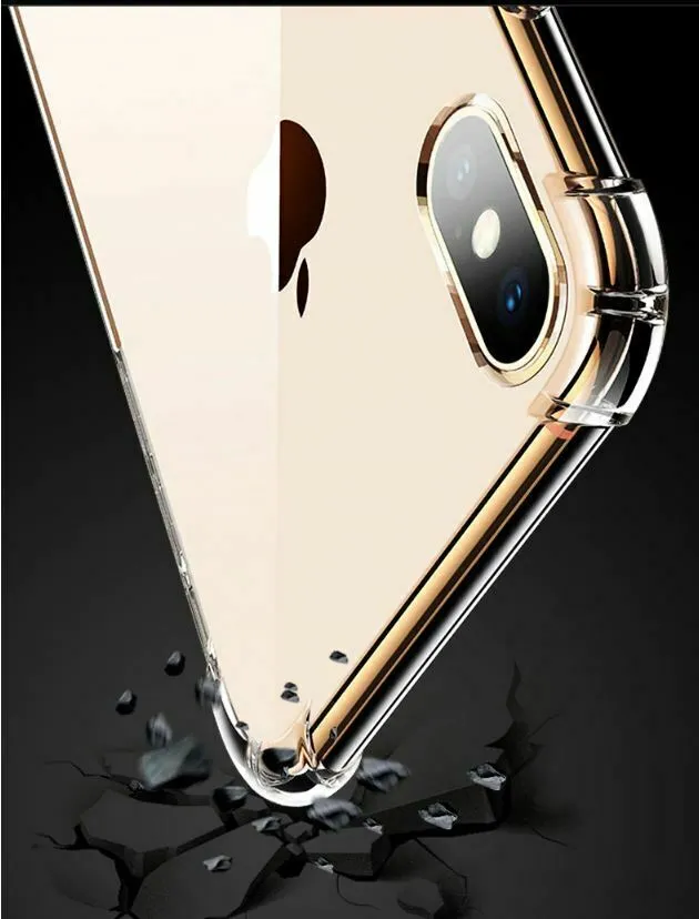 CLEAR Case For iPhone 11 Pro Max Max XR X XS Max Cover Silicone Shockproof TOUGH
