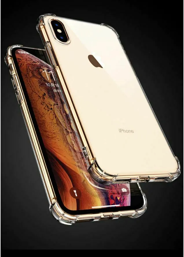 CLEAR Case For iPhone 11 Pro Max Max XR X XS Max Cover Silicone Shockproof TOUGH