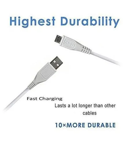 Data Cable Charge And Sync Cable for Vivo Devices-1M-White