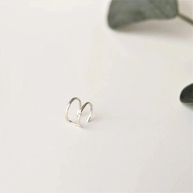 Double Helix Cuff - Silver