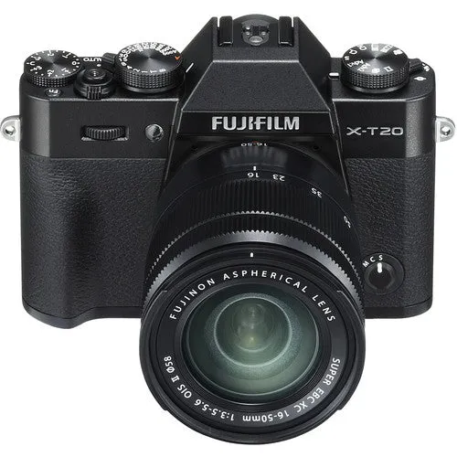 Fujifilm X-T20 Mirrorless Digital Camera with 16-50mm Lens (Black) &amp; Additional Accessories Package