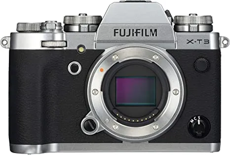 FUJIFILM X-T3 Mirrorless Digital Camera (Body Only, Silver)   64GB Memory Card   Extra Batteries   More