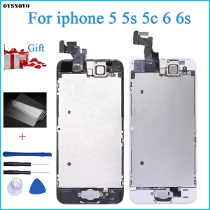 Full Assembly LCD Display for iPhone 5s 6s se 6 Touch Screen Digitizer Replacement with Home Button Front Camera Complete LCD