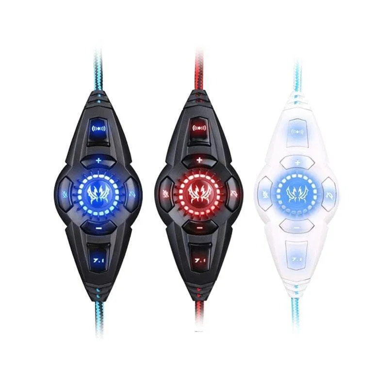 Futuristic Design Vibrating LED Gaming Headset