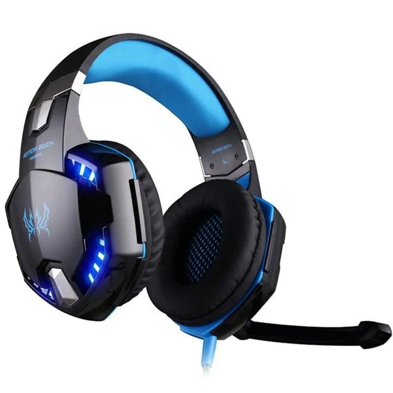 Futuristic Design Vibrating LED Gaming Headset