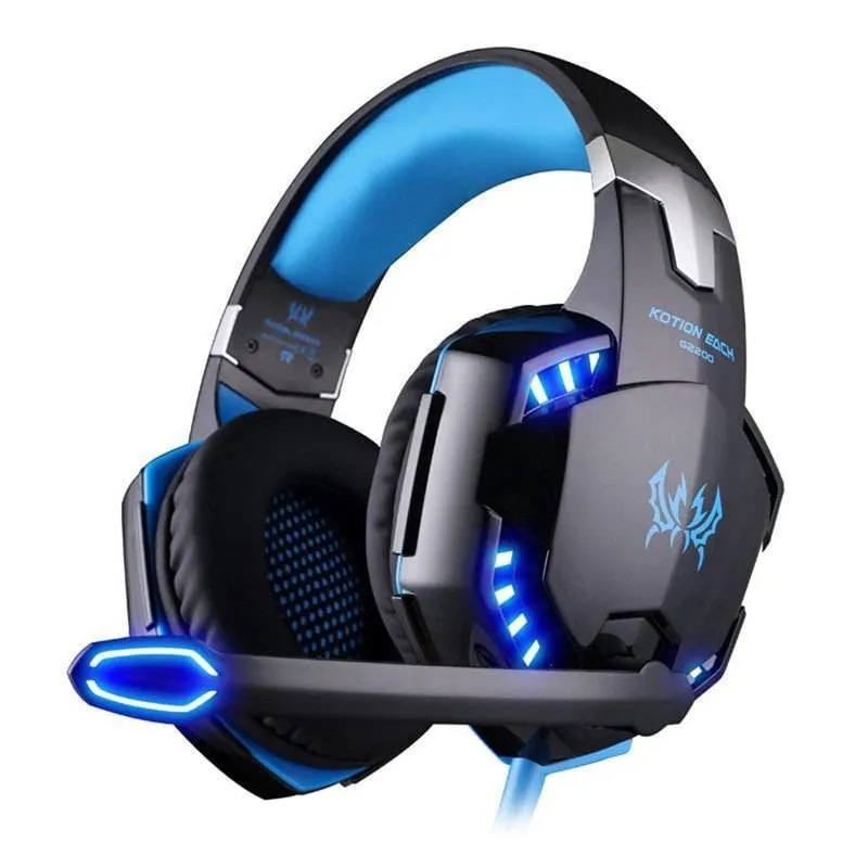 Futuristic Design Vibrating LED Gaming Headset