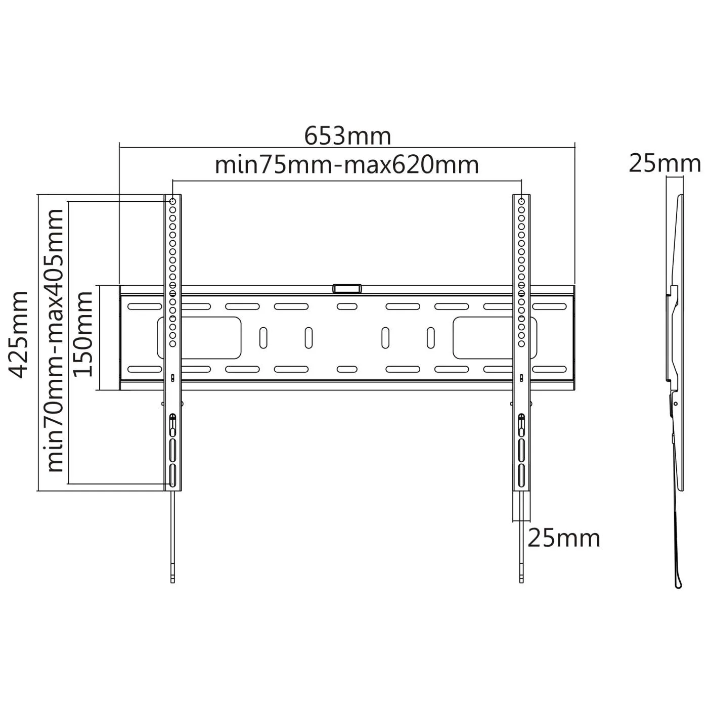 Heavy-Duty Low-Profile TV Wall Mount