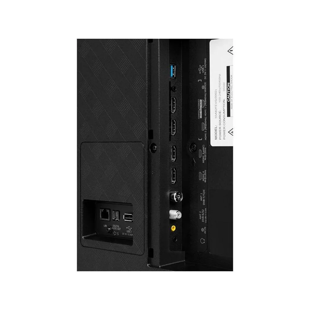 Hisense 55A85HTUK 55" 4K OLED Smart TV, 122.6cm Wide - Black