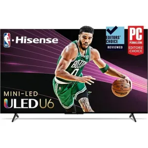 Hisense 55" Class U6 Series Mini-LED QLED Google Smart TV with Dolby Vision IQ & Dolby Atmos(55U6K)
