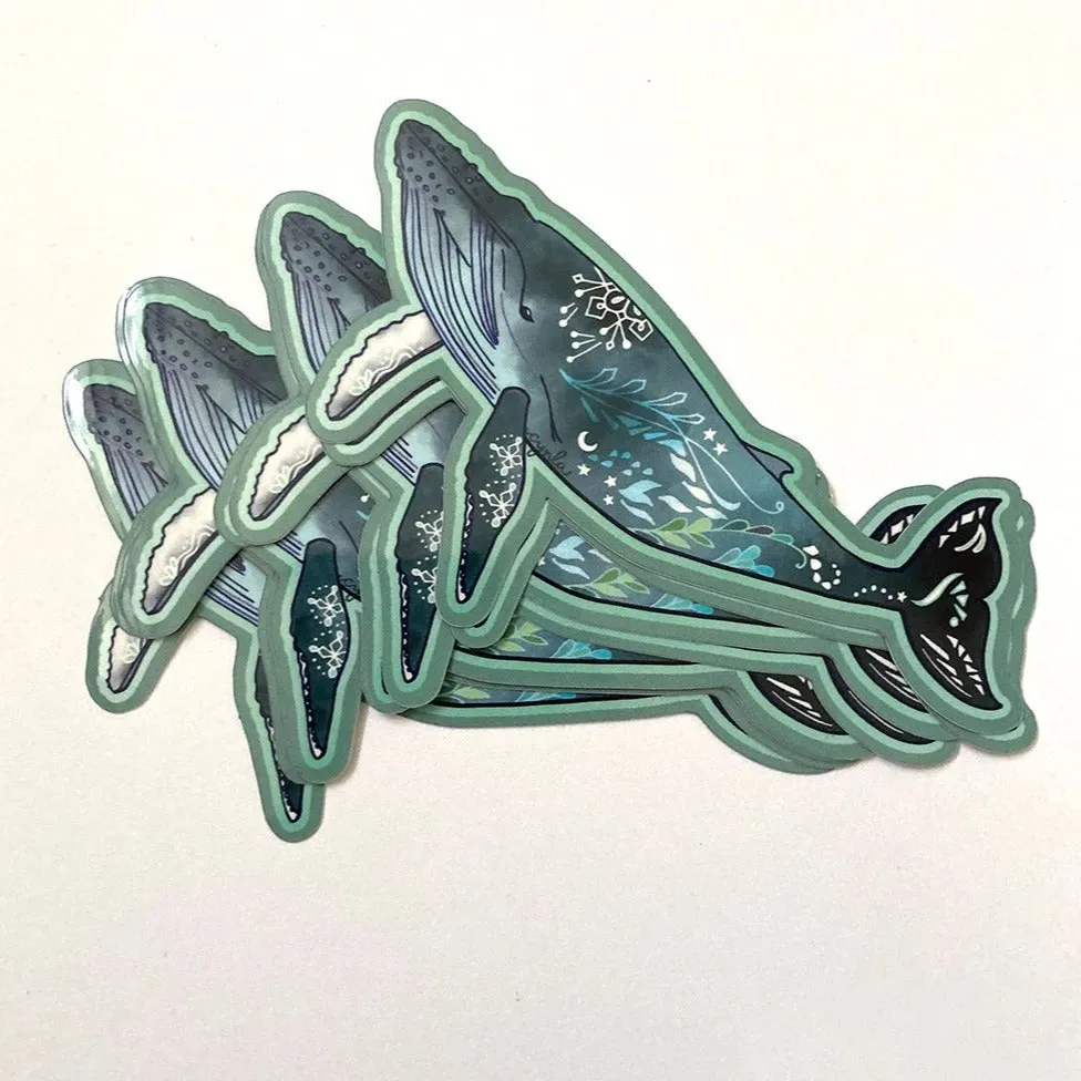 Humpback Whale Vinyl Sticker