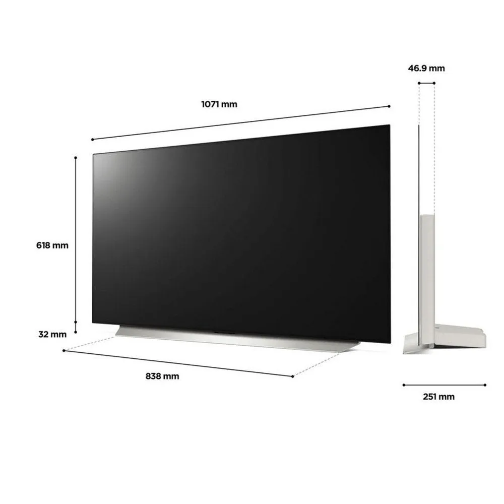 LG OLED48C26LBAEK 48" 4K OLED Smart TV with Voice Assistants