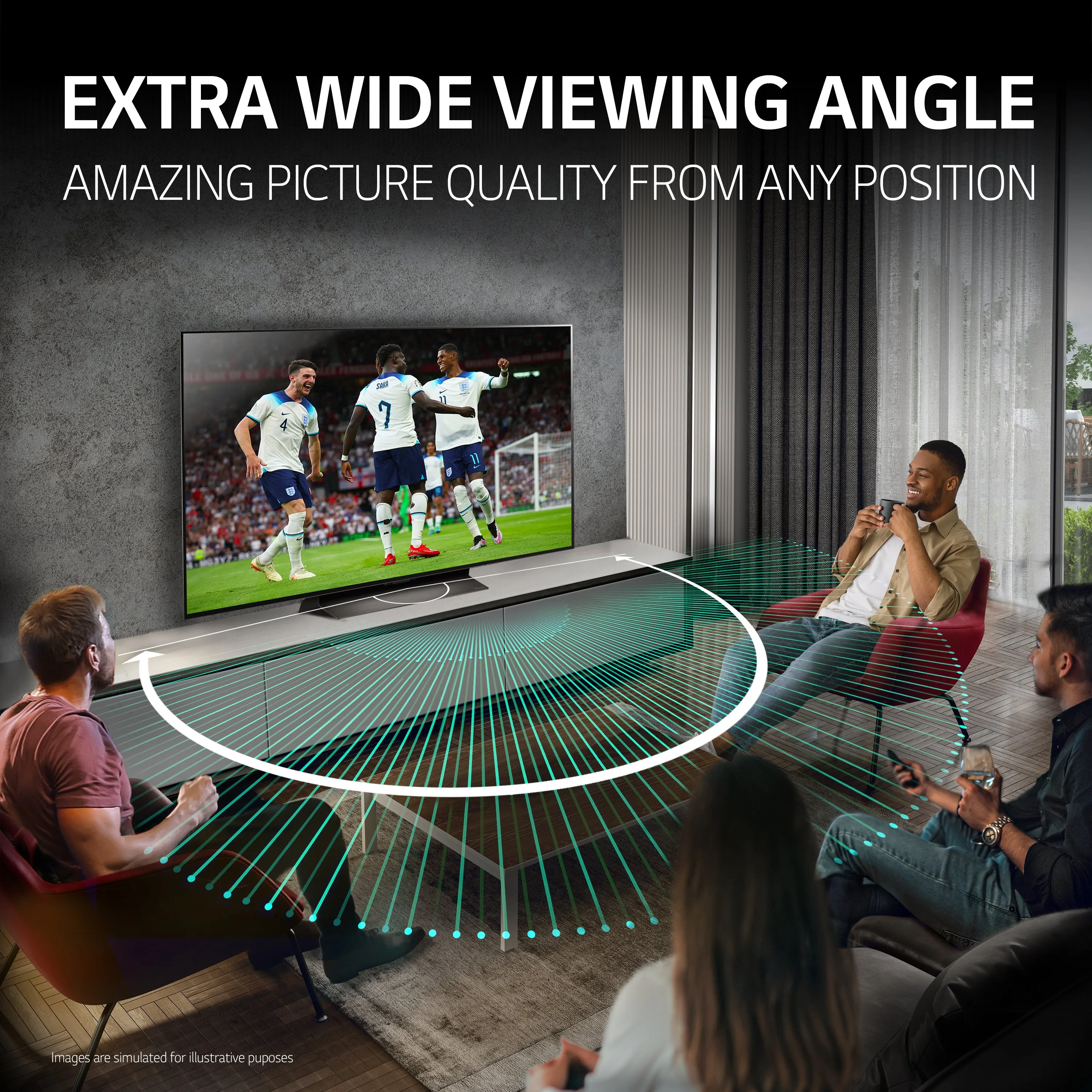 LG OLED55C46LA 55 Inch C4 4K Ultra HD HDR OLED evo Smart TV 2024