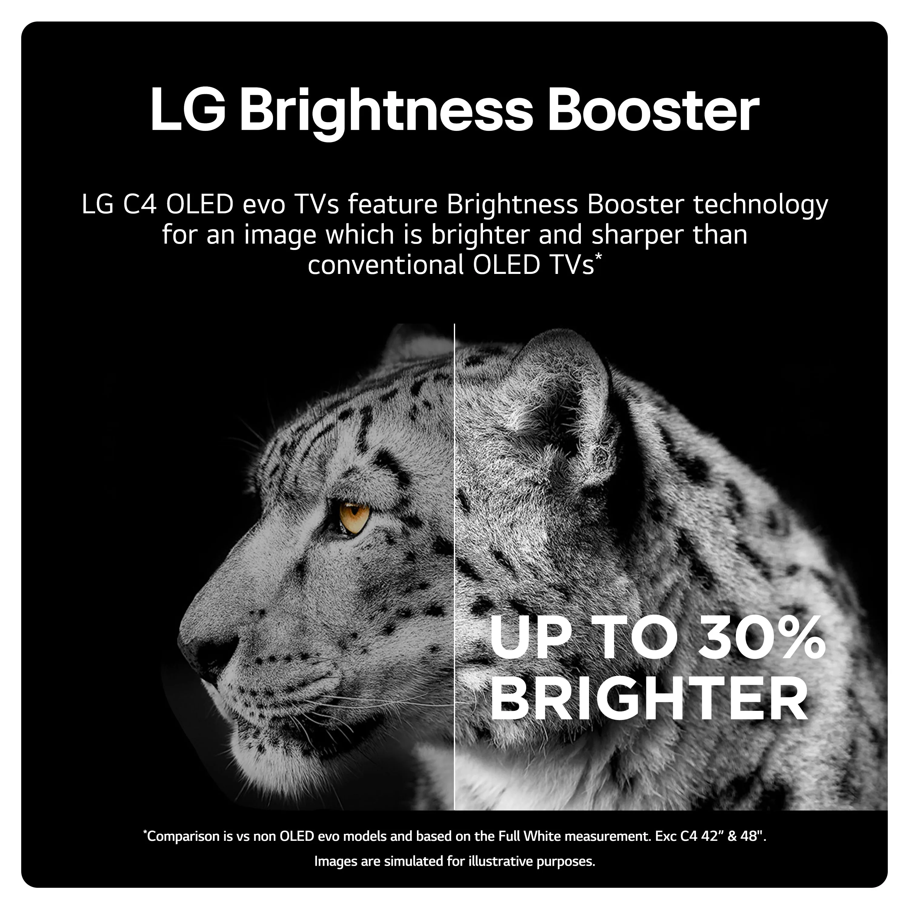 LG OLED65C46LA 65 Inch C4 4K Ultra HD HDR OLED evo Smart TV 2024