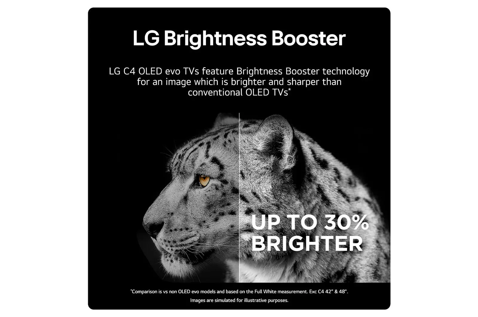 LG OLED83C44LA 83 Inch OLED evo AI C4 4K UHD HDR Smart TV 2024