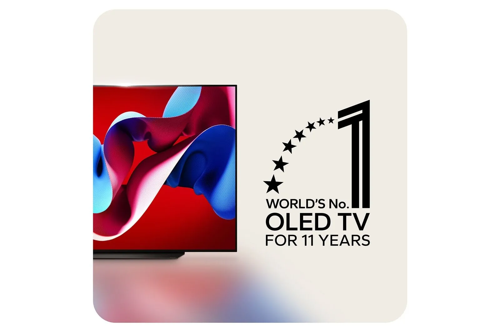 LG OLED83C44LA 83 Inch OLED evo AI C4 4K UHD HDR Smart TV 2024