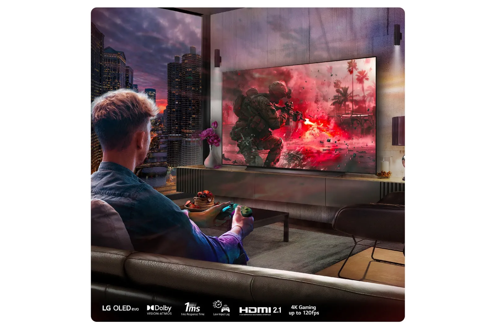 LG OLED83C44LA 83 Inch OLED evo AI C4 4K UHD HDR Smart TV 2024