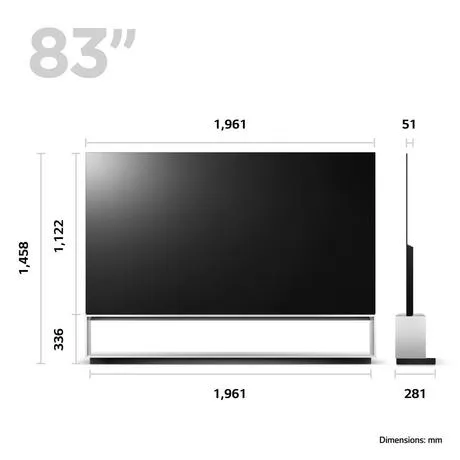 LG OLED88Z39LA 88" Z3 8K OLED evo Smart TV Black (2023)