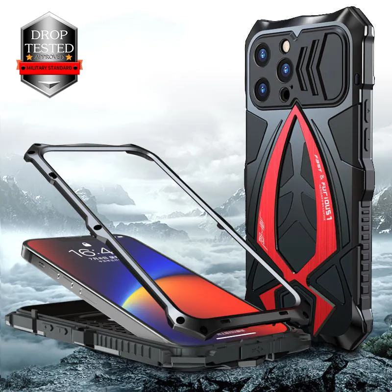 Luphie Roadster Sports Car Water-resistant Shockproof Heavy Duty Metal Case Cover