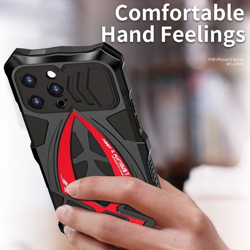 Luphie Roadster Sports Car Water-resistant Shockproof Heavy Duty Metal Case Cover