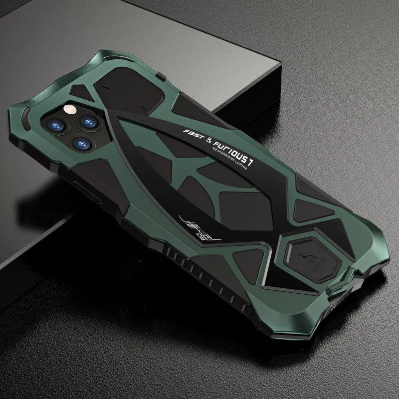 Luphie Roadster Sports Car Water-resistant Shockproof Heavy Duty Metal Case Cover