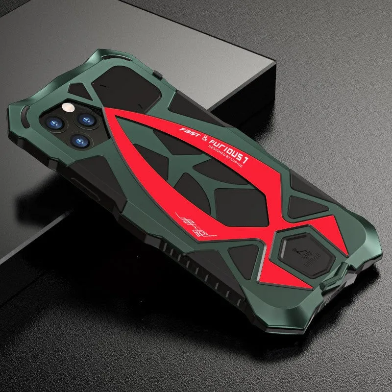 Luphie Roadster Sports Car Water-resistant Shockproof Heavy Duty Metal Case Cover