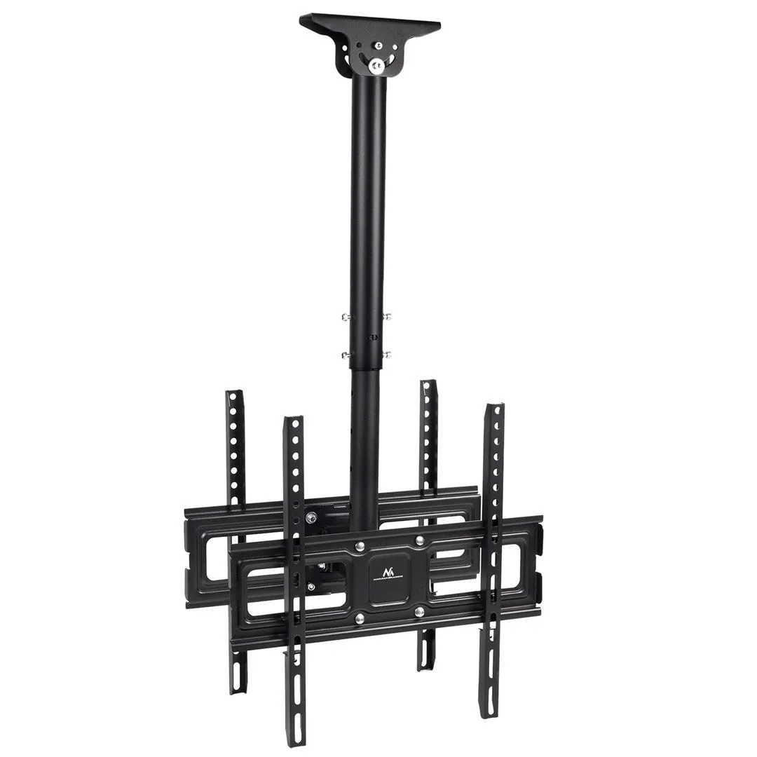 Maclean Mc-944 Universal Bracket For 2 Tv Ceiling Mount Swivel Tilt Adjustable 32" - 65" Vesa Oled Qled Led Lcd Plasma